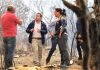 Intendente Masferrer lidera trabajo en terreno en el combate de incendio forestal que ya arrasa con más de 300 hás. en Navidad