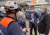 Ministro Enrique Paris arriba a Hospital San Borja en medio de incendio que afecta a dependencias
