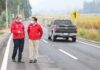 Gobernador de Colchagua y Seremi del MOP revisaron el término de obras de pavimentación de camino rural en Los Lingues