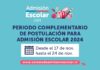 Sistema de Admisión Escolar (SAE): Comenzó el Período Complementario de postulación, que estará abierto hasta el 24 de noviembre