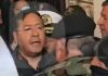 El momento en que presidente Arce y comandante del Ejército de Bolivia se encuentran cara a cara