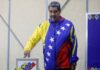 Maduro vota temprano en Caracas y promete “reconocer y hacer respetar” los resultados electorales en Venezuela