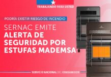 SERNAC emite alerta de seguridad por cuatro modelos de estufas Mademsa: podría existir riesgo de incendio