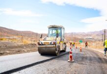 El Teniente realiza pruebas de pavimentación con residuos mineros y neumáticos reciclados