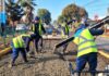 Equipos municipales de Rancagua ejecutan trabajos de hormigonado en Tal Tal con Santa Teresa de Los Andes