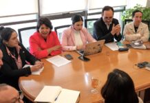 Senadores se reúnen con Ministro Quiroz por importantes temas de urgencia regional