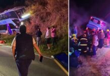 Accidente involucra a bus de pasajeros que salió de Santiago a Pichilemu: Reportan heridos graves
