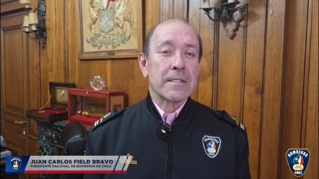 Juan Carlos Field, Presidente Nacional Bomberos de Chile