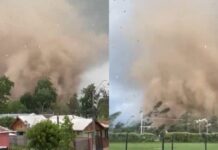 URGENTE: Requínoa declarada en Alerta Roja tras paso de tornado categoría EF-2